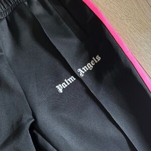 palm angles black and pink sweatpants